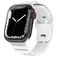Mobigear Sport Armor Siliconen Apple Watch Bandje Druksluiting - 42/41/40/38 mm - Wit