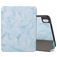 Mobigear Tri-Fold Marble iPad Air 11 Inch (2024) Hoes Bookcase + Stylus Houder - Blauw