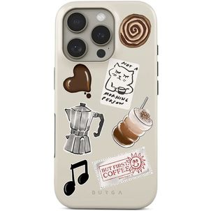 Burga Tough iPhone 16 Pro Hoesje Hardcase Backcover Shockproof - Oat Milk Please