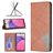 Mobigear Rhombus Slim Samsung Galaxy A33 Hoesje Bookcase - Bruin