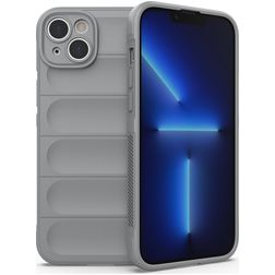 Mobigear Bumpy iPhone 14 Plus Hoesje Flexibel TPU Backcover - Grijs