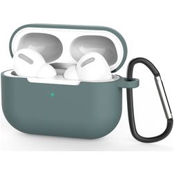 Mobigear Classic Apple AirPods Pro 1 Hoesje Flexibel Siliconen - Groen