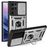 Mobigear Armor Ring Cam Slide Samsung Galaxy S22 Ultra Hoesje Hardcase Backcover Shockproof met Ringhouder - Zilver