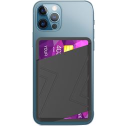 Mobigear Wallet Pouch Siliconen Pasjeshouder - 2 Pasjes - MagSafe Compatible - Zwart