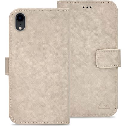 My Style Flex Wallet iPhone XR Hoesje Bookcase Portemonnee - Warm Taupe