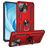 Mobigear Armor Ring Xiaomi Mi 11 Lite Hoesje Hardcase Backcover Shockproof met Ringhouder - Rood