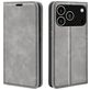 Mobigear Retro Slim iPhone 17 Pro Hoesje Bookcase Portemonnee - Grijs