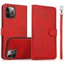 Mobigear Wallet iPhone 16 Pro Max Hoesje Uitneembare 2in1 Bookcase Portemonnee - Rood
