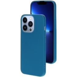 Mobiparts iPhone 13 Pro Siliconen Hoesje Backcover - Blueberry Blue