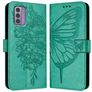 Mobigear Butterfly Nokia G42 Hoesje Bookcase Portemonnee - Groen