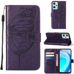 Mobigear Butterfly Realme 9 5G Hoesje Bookcase Portemonnee - Paars