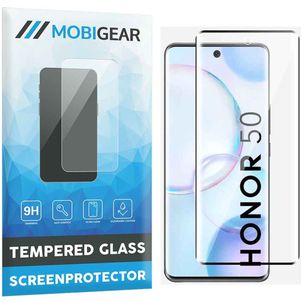 Mobigear Premium HONOR 50 Glazen Screenprotector - Case Friendly - Zwart