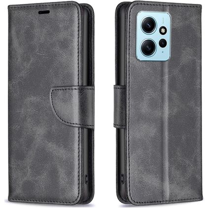 Mobigear Excellent Xiaomi Redmi Note 12 Hoesje Bookcase Portemonnee - Zwart