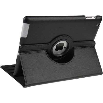 Mobigear DuoStand iPad 4 (2012) Hoes Draaibare Bookcase - Zwart