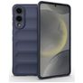 Mobigear Bumpy Samsung Galaxy S25 Edge Hoesje Flexibel TPU Backcover - Donkerblauw