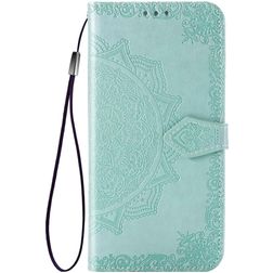 Mobigear Mandala Realme X50 Pro Hoesje Bookcase Portemonnee - Turquoise