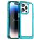 Mobigear Crystal iPhone 15 Pro Hoesje Hardcase Backcover - Transparant / Turquoise