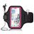 Mobigear Go Active Telefoonhouder Hardlopen iPhone 15 Plus Sport Hoesje Neopreen Sportarmband - Roze
