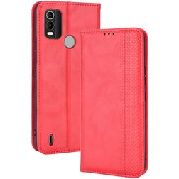 Mobigear Sensation Nokia C21 Plus Hoesje Bookcase Portemonnee - Rood