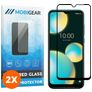 Mobigear Premium Wiko View 4 Lite Glazen Screenprotector - Case Friendly - Zwart (2-Pack)
