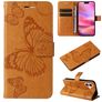 Mobigear Butterfly iPhone 16 Hoesje Bookcase Portemonnee - Cognac