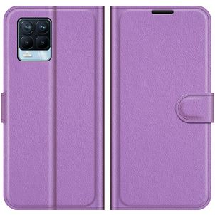 Mobigear Classic Realme 8 Hoesje Bookcase Portemonnee - Paars