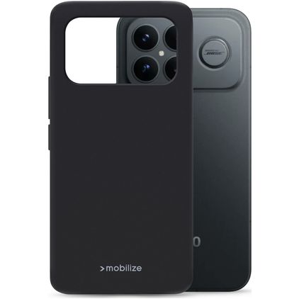 Mobilize Rubber Gelly POCO F8 Ultra Hoesje Flexibel TPU Backcover - Zwart