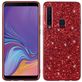 Mobigear Glitter Samsung Galaxy A9 (2018) Hoesje Hardcase Backcover - Rood