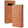 Mobigear Sensation Samsung Galaxy S10 Hoesje Bookcase Portemonnee - Cognac