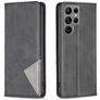 Mobigear Rhombus Slim Samsung Galaxy S24 Ultra Hoesje Bookcase - Zwart