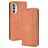 Mobigear Sensation Motorola Moto G82 Hoesje Bookcase Portemonnee - Bruin