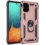 Mobigear Armor Ring Samsung Galaxy A71 Hoesje Hardcase Backcover Shockproof met Ringhouder - Roségoud