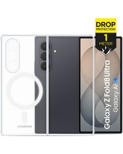 Mobilize Naked Protection Doorzichtig Samsung Galaxy Z Fold 8 MagSafe Hoesje Hardcase Backcover Shockproof - Transparant