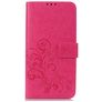 Mobigear Clover OnePlus 6T Hoesje Bookcase Portemonnee - Magenta