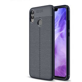 Mobigear Luxury HONOR 8X Hoesje Flexibel TPU Backcover - Marineblauw Mobigear Luxury HONOR 8X Hoesje Flexibel TPU Backcover - Marineblauw