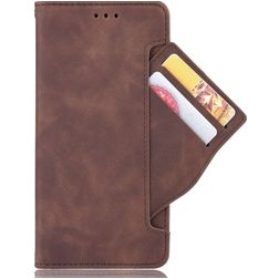 Mobigear Slide Wallet POCO F4 GT Hoesje Bookcase Portemonnee - Bruin