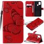 Mobigear Butterfly Samsung Galaxy A21s Hoesje Bookcase Portemonnee - Rood