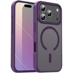 Mobigear Shockproof iPhone 17 Pro MagSafe Hoesje Hardcase Backcover - Crystal Purple