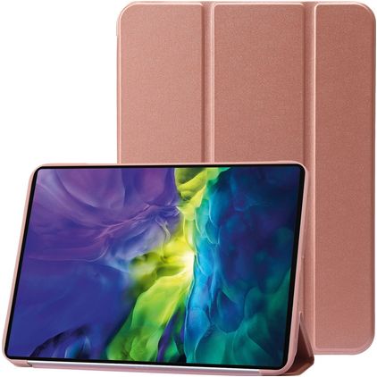 Mobigear Tri-Fold Gel iPad 10 (2022) Hoes TPU,Kunstleer Bookcase - Roségoud