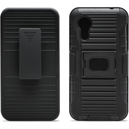Xccess Combo Samsung Galaxy Xcover 5 Hoesje Hardcase Backcover met Standaard - Zwart