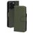 Mobiparts iPhone 16 Pro MagSafe Hoesje Echt Leer Uitneembare 2in1 Bookcase Portemonnee - Groen