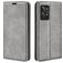 Mobigear Retro Slim Realme GT2 Pro Hoesje Bookcase Portemonnee - Grijs