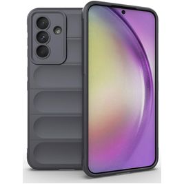 Mobigear Bumpy Samsung Galaxy A56 Hoesje Flexibel TPU Backcover - Dark Grey