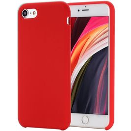 Mobigear Rubber Touch iPhone 7 Siliconen Hoesje Backcover - Dark Red