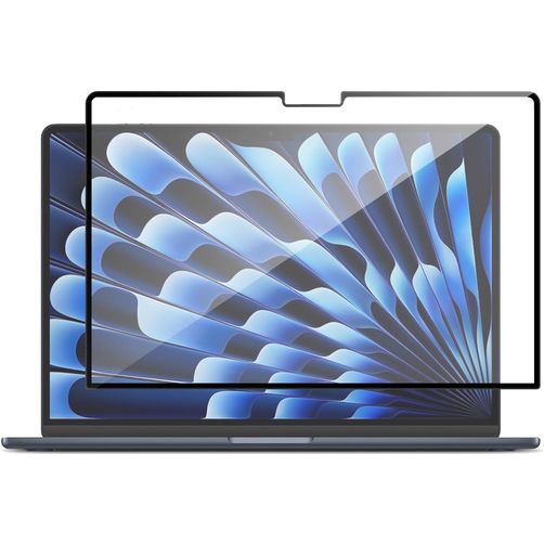 GrizzlyCoat MacBook Air 15 Inch (2023-2026) Screenprotector Anti-Glare Folie - Case Friendly - Zwart Model A2941 / A3114 / A3241 / A3448