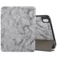 Mobigear Tri-Fold Marble iPad Air 11 Inch (2024) Hoes Bookcase + Stylus Houder - Grijs