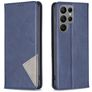 Mobigear Rhombus Slim Samsung Galaxy S25 Ultra Hoesje Bookcase - Blauw