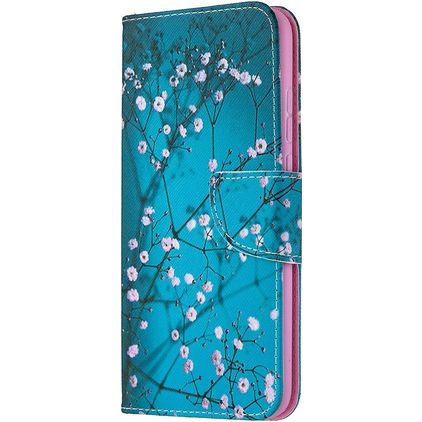 Mobigear Design HONOR 9X Lite Hoesje Bookcase Portemonnee - Amandelbloesem