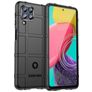 Mobigear Rugged Shield Samsung Galaxy M53 Hoesje Flexibel TPU Backcover Shockproof - Zwart