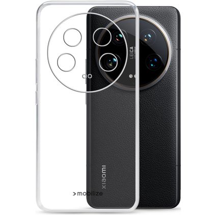 Mobilize Gelly Doorzichtig Xiaomi 14 Ultra Hoesje Flexibel TPU Backcover - Transparant